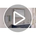 LED Bathroom Mirror 24x36 with Gold Frame, Dimmable & Anti-Fog