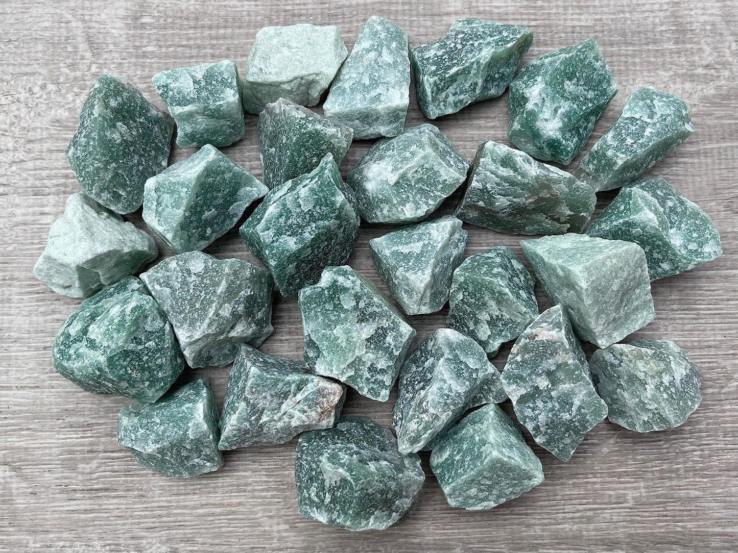 GAF TREASURES Wholesale Raw Green Aventurine Crystals, Natural Green Aventurine Stone, Rough Green Aventurine Crystals, Healing Crystals (Green Aventurine, 0.25 Pound)