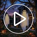 5FT LED Light-Up Halloween Ghost Swing with Remote Control