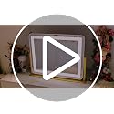 FENNIO Gold Vanity Mirror with Lights 22"x19" LED Makeup