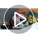 Bath Mitts 6-Pack Washcloths - 6" x 9" Cotton Loop