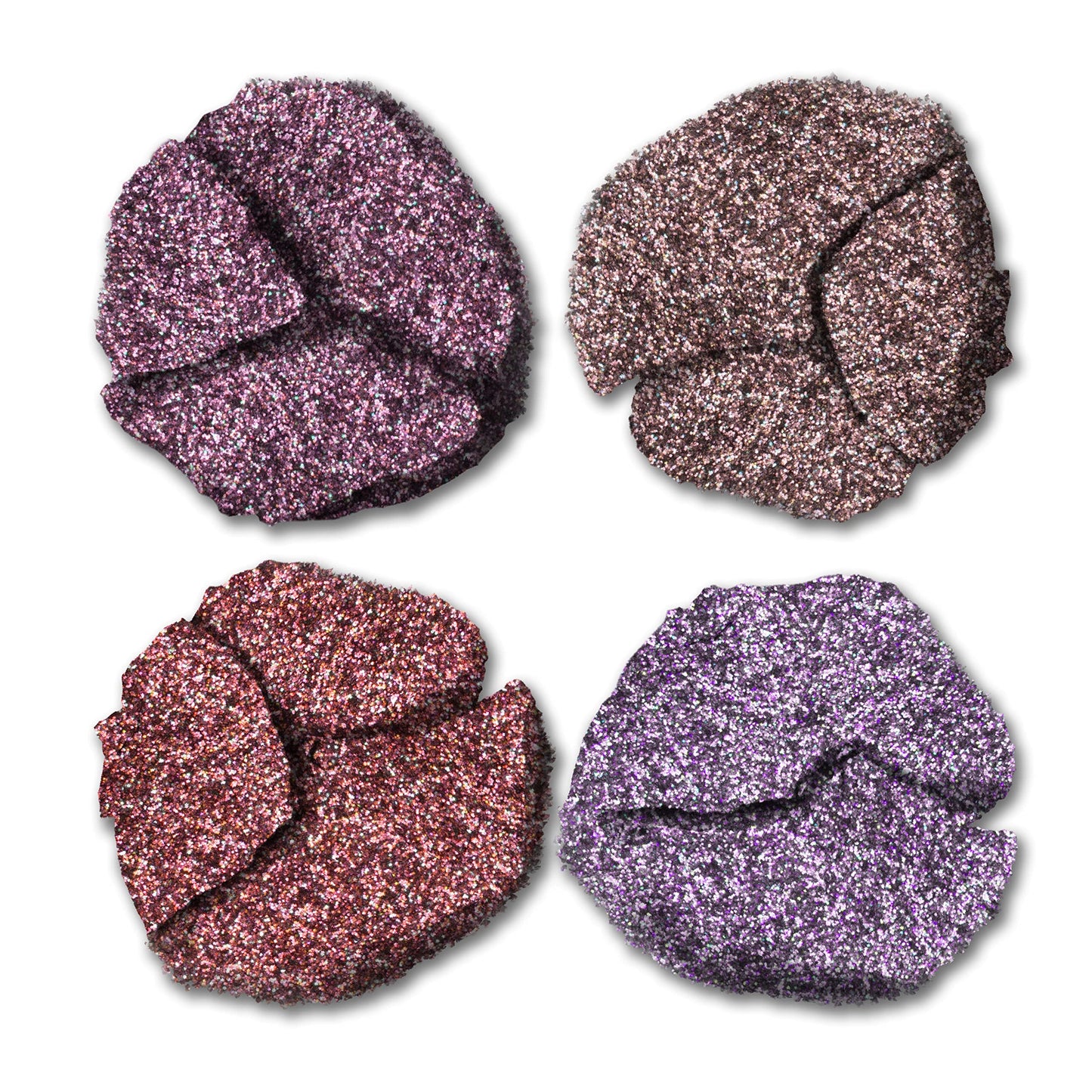 Pixi Beauty Glitter-y Eye Quad - RoseBronze | Four Pressed Glitter Eyeshadow Shades | Castor Oil & Vitamin E Infused Eye Makeup