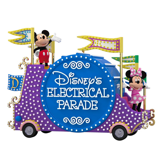 Hallmark Keepsake Christmas Ornament 2023, Disney Mickey Mouse Disney's Electrical Parade Musical With Light, Gifts for Disney Fans