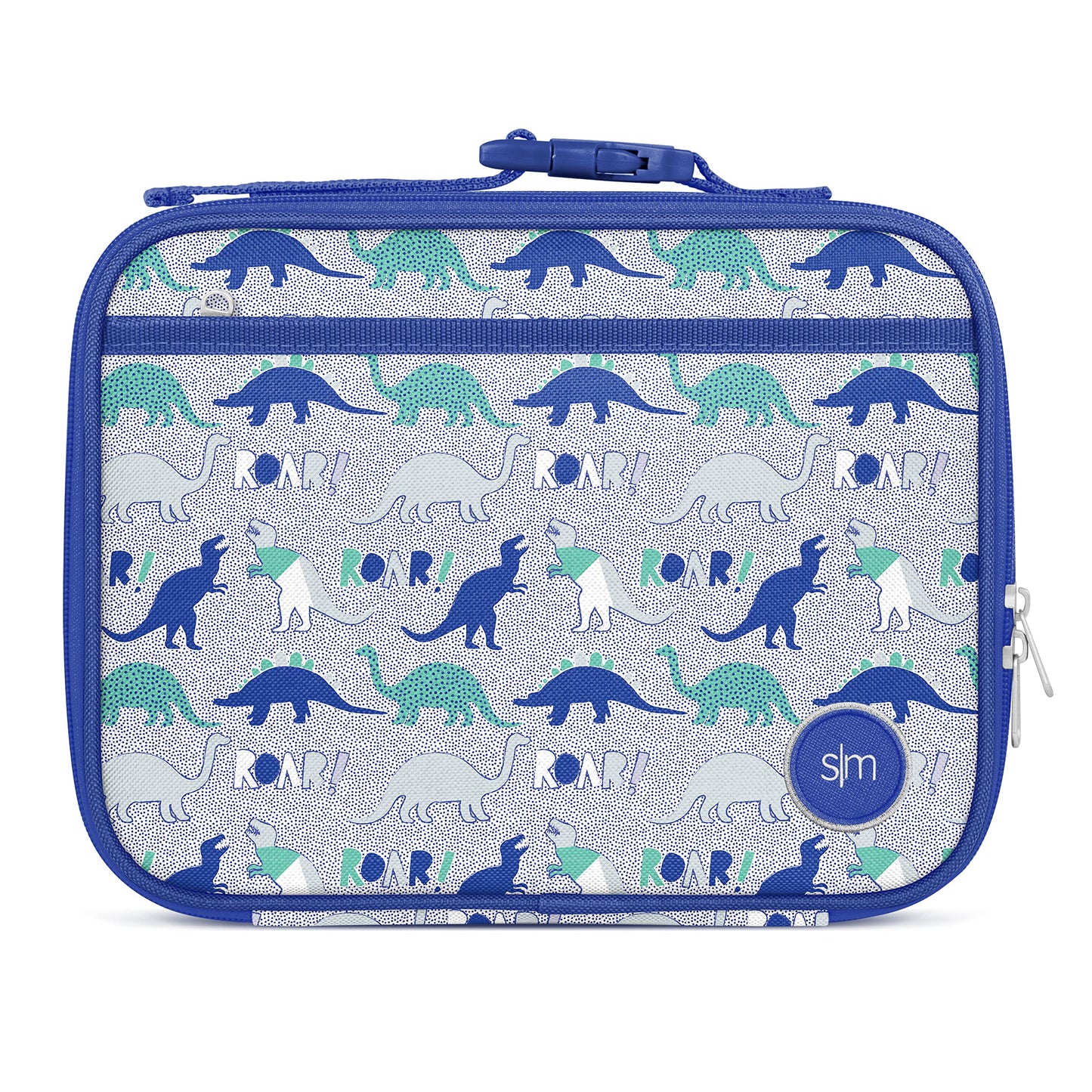 Simple Modern Kids Lunch Box for School | Reusable Insulated Lunch Bag for Toddler, Girl, and Boy | Meal Containers with Exterior & Interior Pockets | Hadley Collection | Dinosaur Roar