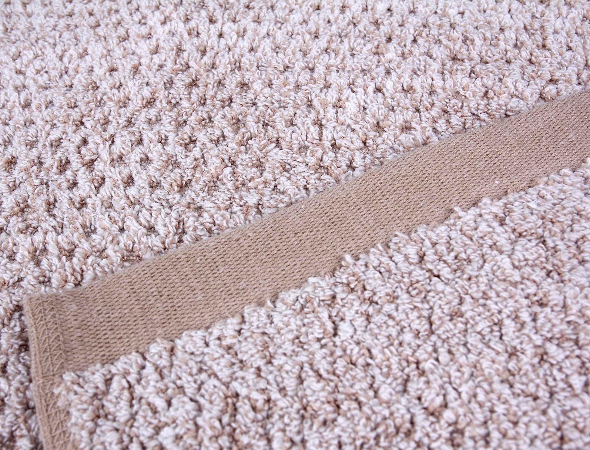 Everplush Diamond Jacquard Washcloth Set of 6, 13" x 13", Brown, Khaki