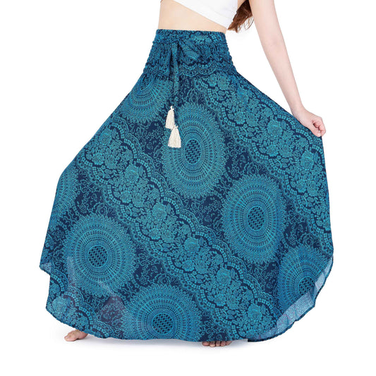 Lannaclothesdesign Women's Long Maxi Skirt Bohemian Gypsy Hippie Style Clothing Boho Skirts