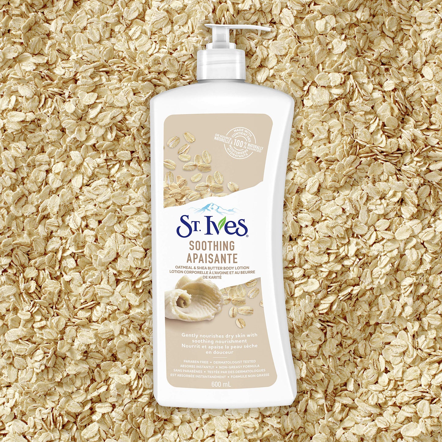 St. Ives Nourish & Soothe, Oatmeal & Shea Butter Body Lotion 21 Fl Oz (Pack of 2)