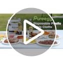 Pureegg Disposable Plastic Tablecloths 54x108 (10-Pack)