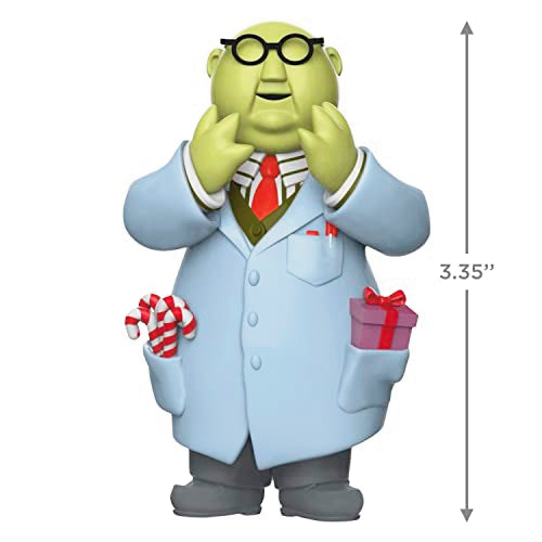 Hallmark Keepsake Christmas Ornaments 2023, Disney The Muppets Dr. Bunsen Honeydew and Beaker, Set of 2, Gifts for Muppets Fans