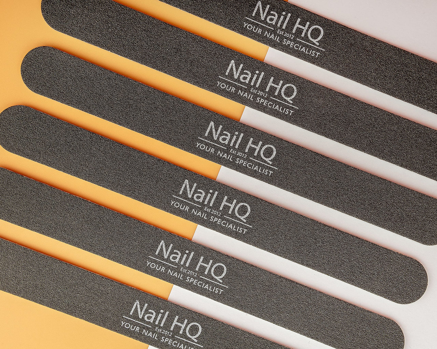 NAIL HQ Professional Nail Files x 6,Black