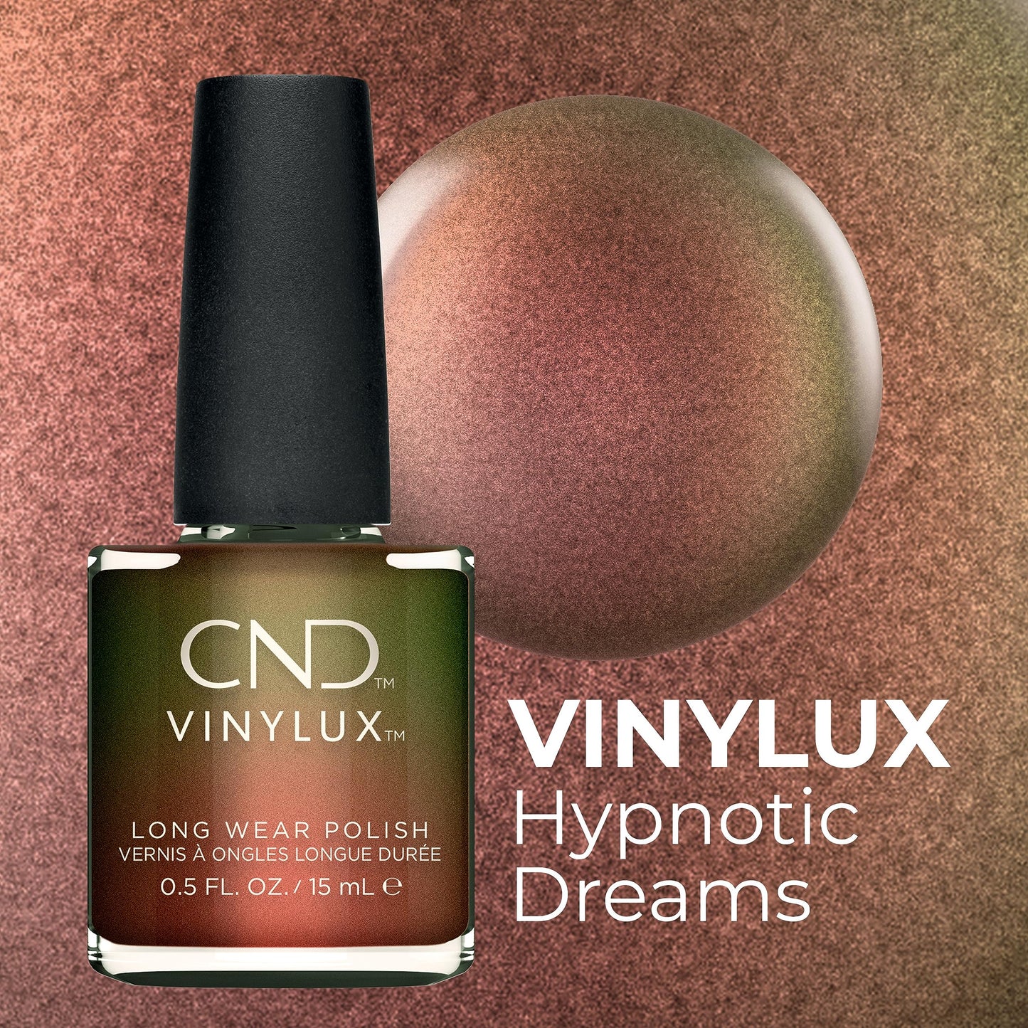 CND Vinylux Longwear Metallic Nail Polish, Gel-like Shine & Chip Resistant Color, Hypnotic Dreams, 0.5 fl. oz