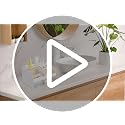 Makeup Organizer with Drawers & Brush Holder - White