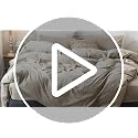 MooMee Washed Cotton Duvet Cover Set King Size