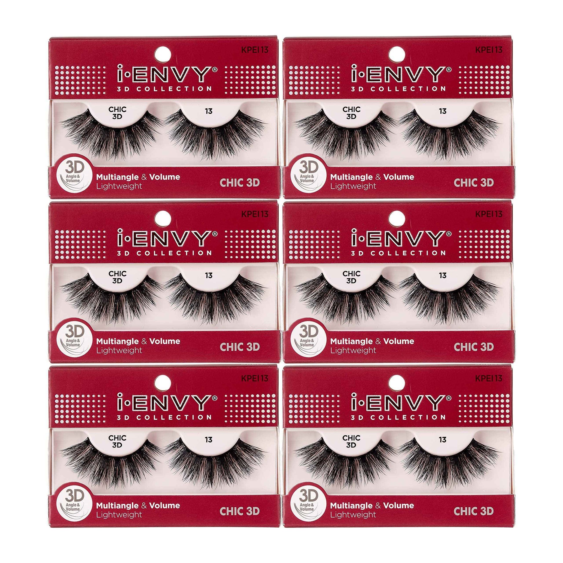 i-Envy 3D Glam Collection Multi-angle & Volume (6 PACK, KPEI13)