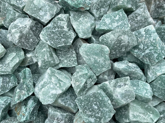 GAF TREASURES Wholesale Raw Green Aventurine Crystals, Natural Green Aventurine Stone, Rough Green Aventurine Crystals, Healing Crystals (Green Aventurine, 0.25 Pound)