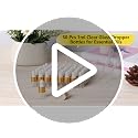 50pcs 1ml Clear Glass Dropper Bottles Essential Oils