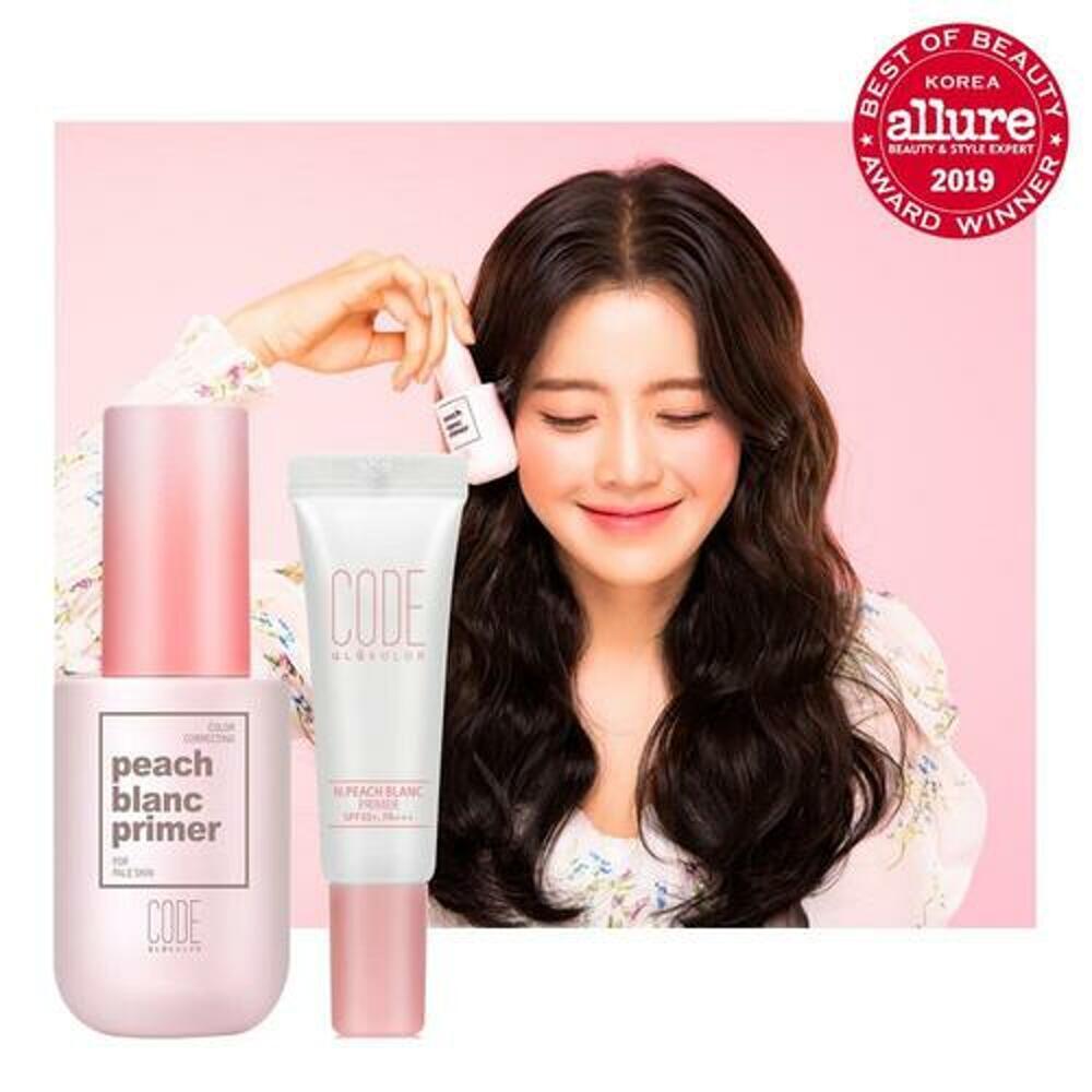 [K-Beauty] CODE GLOKOLOR N. Peach Blanc Primer 30ml + 10ml