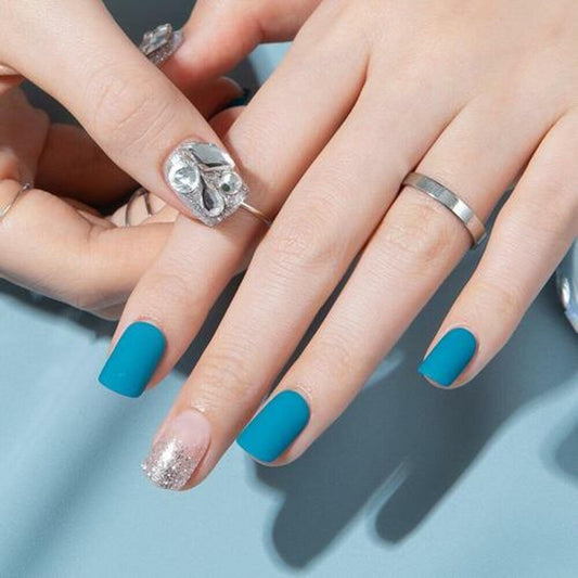 [K-Beauty] Gelato Factory Ttibu Ttibu Tip Nail Premium #Blue Green Castle