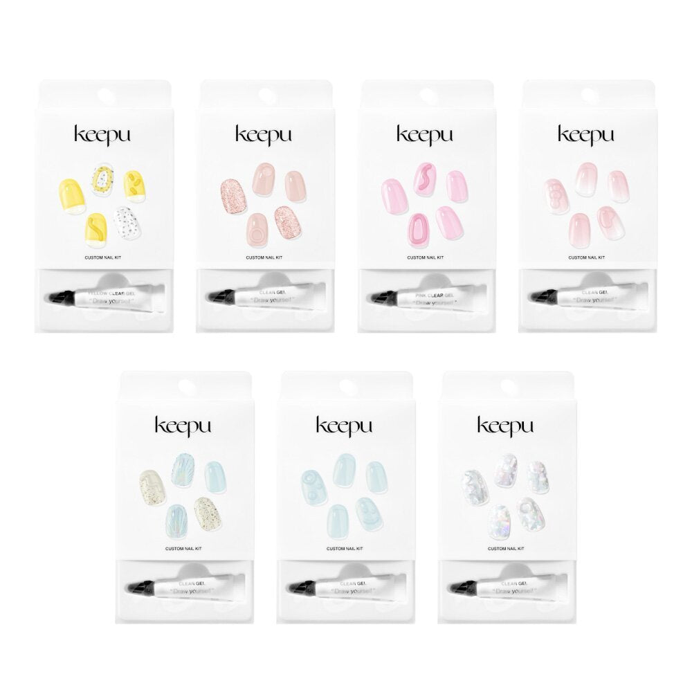 [K-Beauty] Keepu Custome Nail Kit Gel Tube (LED Lamp required)