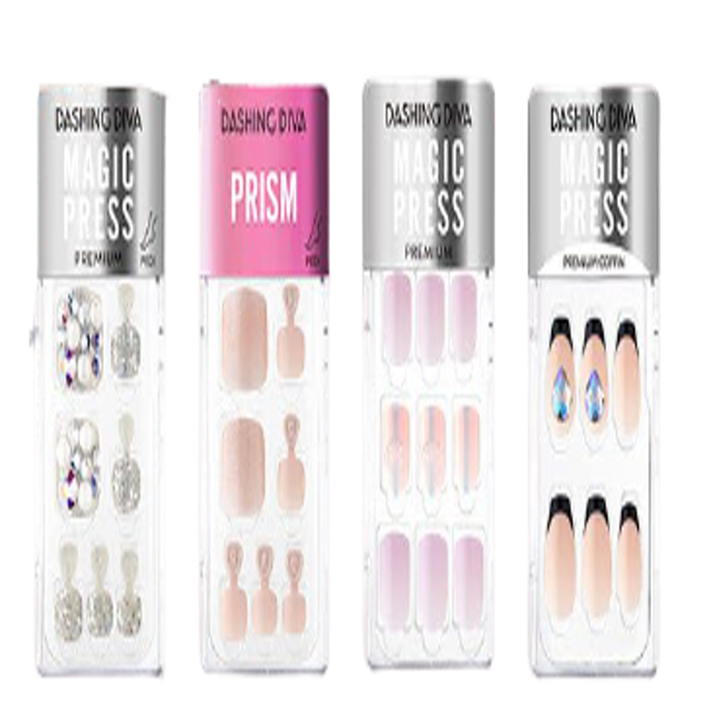 [K-Beauty] Dashing Diva Magic Press Premium Mani/Pedi Pick N Mix (NO LED lamp required)