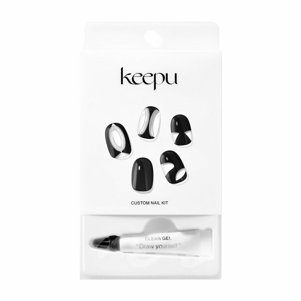 [K-Beauty] Keepu Custome Nail Kit Gel Tube Holymoly-Clear (LED Lamp required)