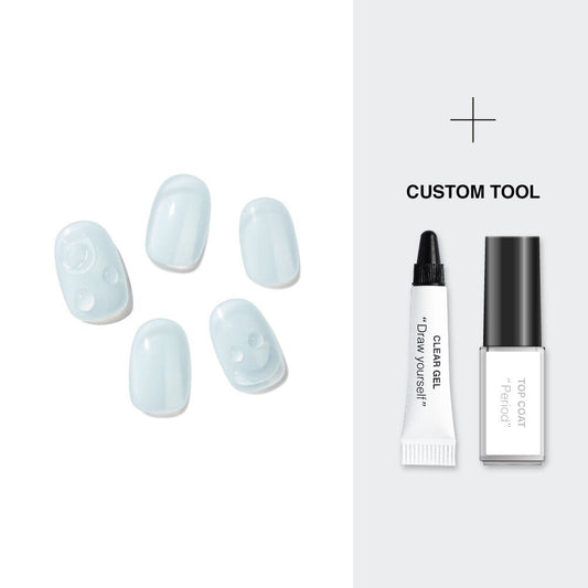 [K-Beauty] Keepu Custome Nail Kit Gel Tube Soda-Clear (LED Lamp required)