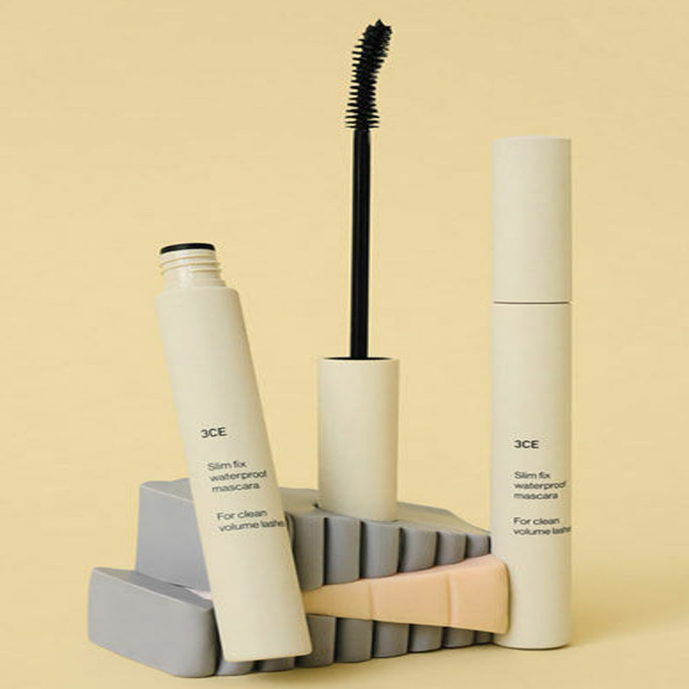 [K-Beauty] [Olive Young Special Offer] 3CE Slim Fix Water Proof Mascara Special Offer #Black_with Eye Remover as a gift