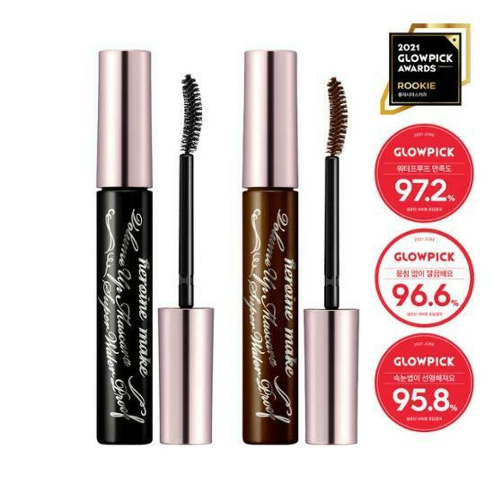 [K-Beauty] [NEW Premium] Kiss me Heroine Make Volulme Up Mascara Super Waterproof (Deep Black/Brown)