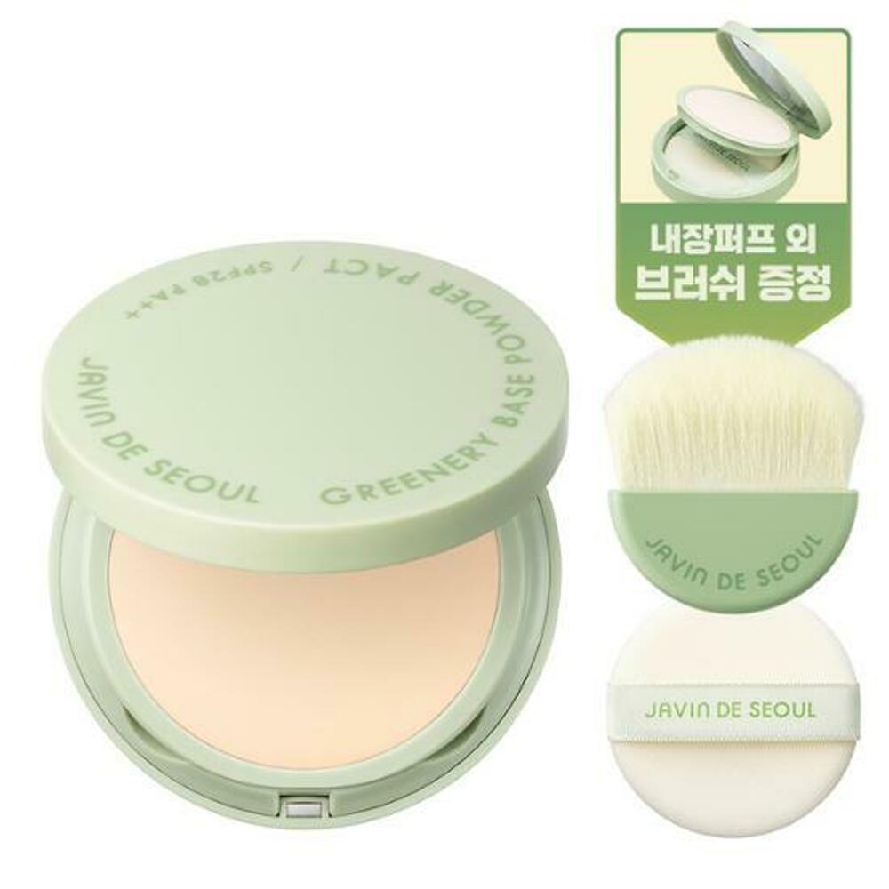 [K-Beauty] JAVIN DE SEOUL Greenery Base Powder Pact (Special Set with Free Gift)