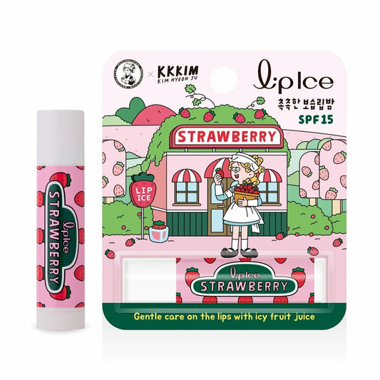 [K-Beauty] MENTHOLATUM Lipice Lip Balm Strawberry 3.5g