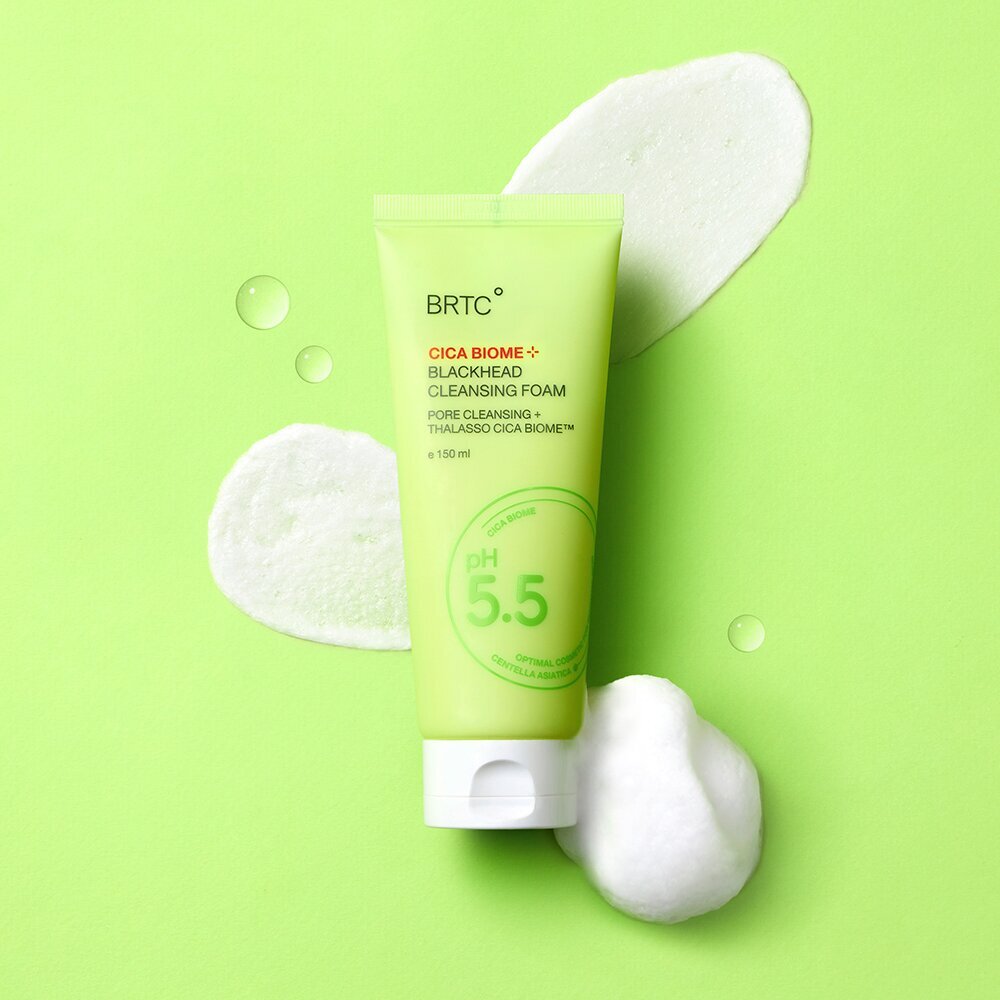 [K-Beauty] BRTC Cica Biome Blackhead Cleansing Foam 150mL