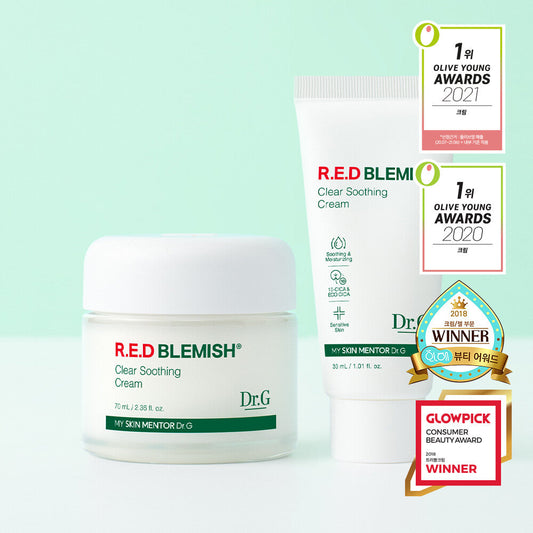 [K-Beauty] Dr.G Red Blemish Clear Soothing Cream Special Set (70mL+30mL)