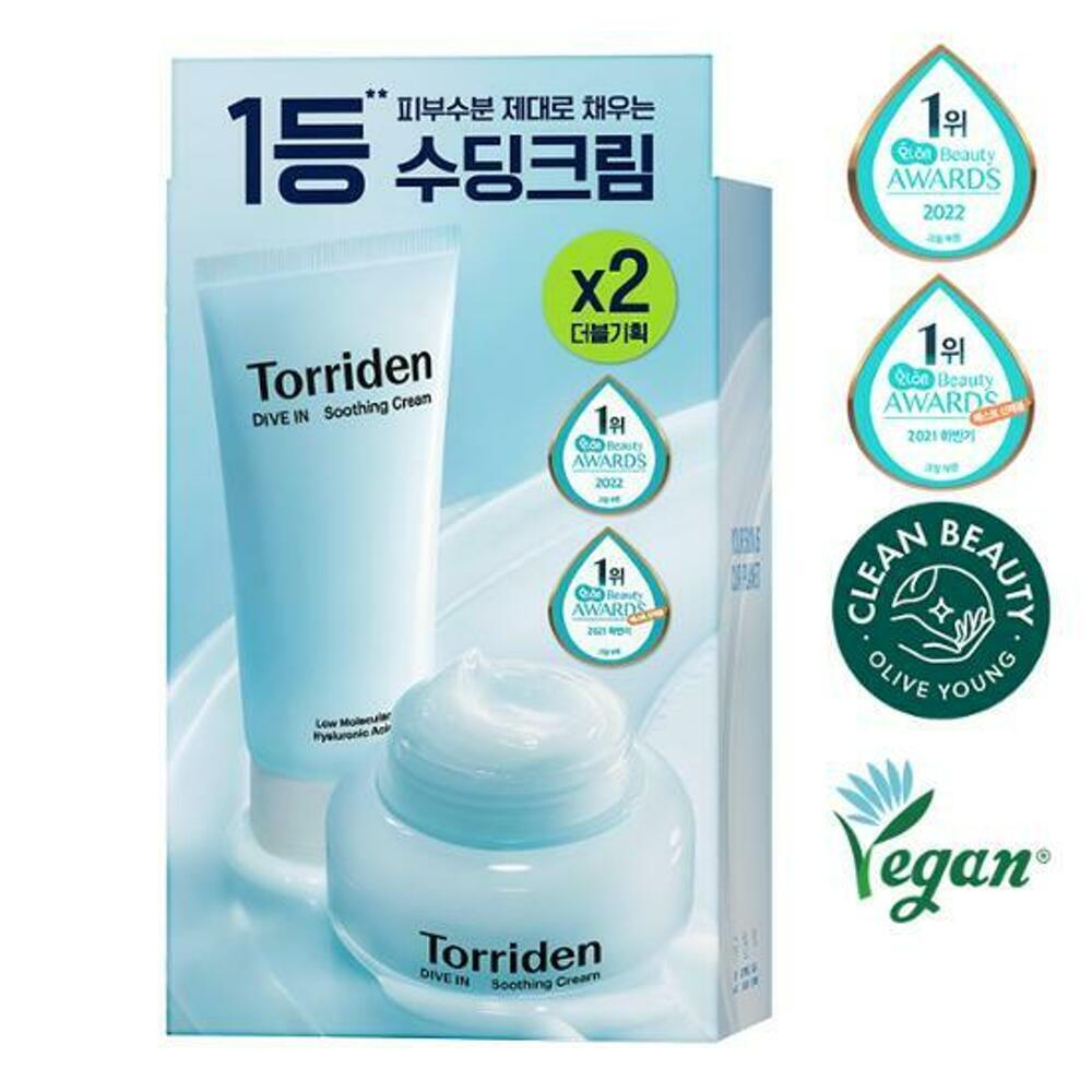 [K-Beauty] Torriden Dive-in Soothing Cream 100ml Double Pack