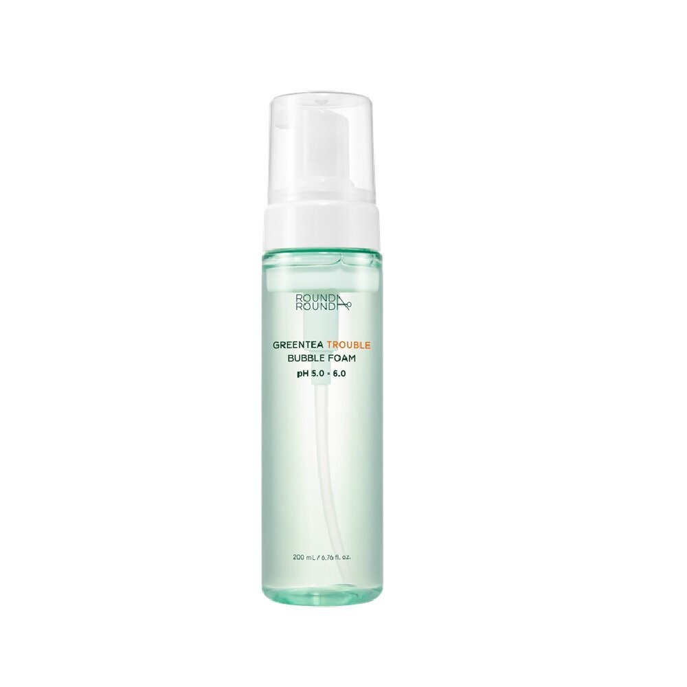 [K-Beauty] ROUND A'ROUND Greentea Trouble Bubble Foam 200mL