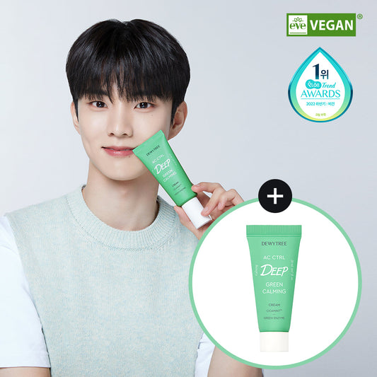 [K-Beauty] Dewytree AC Control Deep Green Calming Cream Special Set (60mL+20mL)