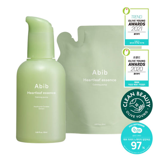 [K-Beauty] Abib Heartleaf Essence Calming Pump 50mL Refill Special (+50mL)