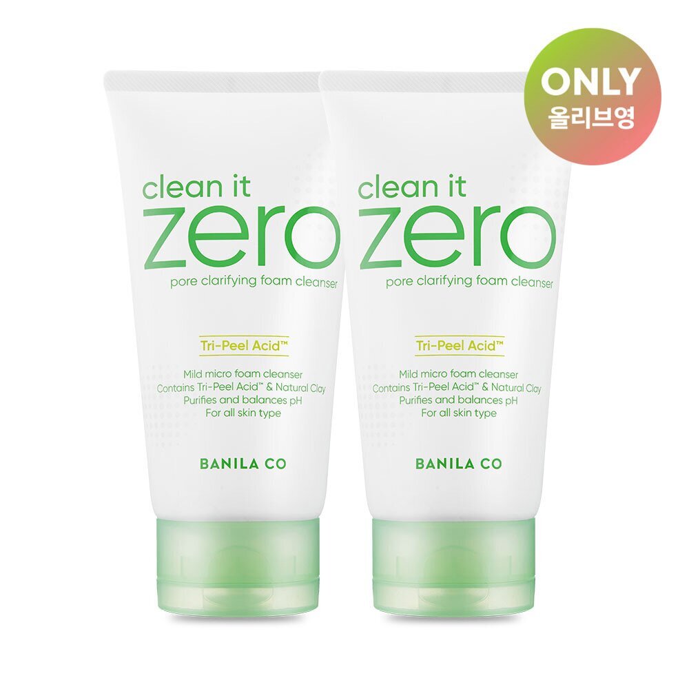 [K-Beauty] BANILA CO Clean It Zero Pore Clarifying Foam Cleanser 150mL 1+1 Special Set