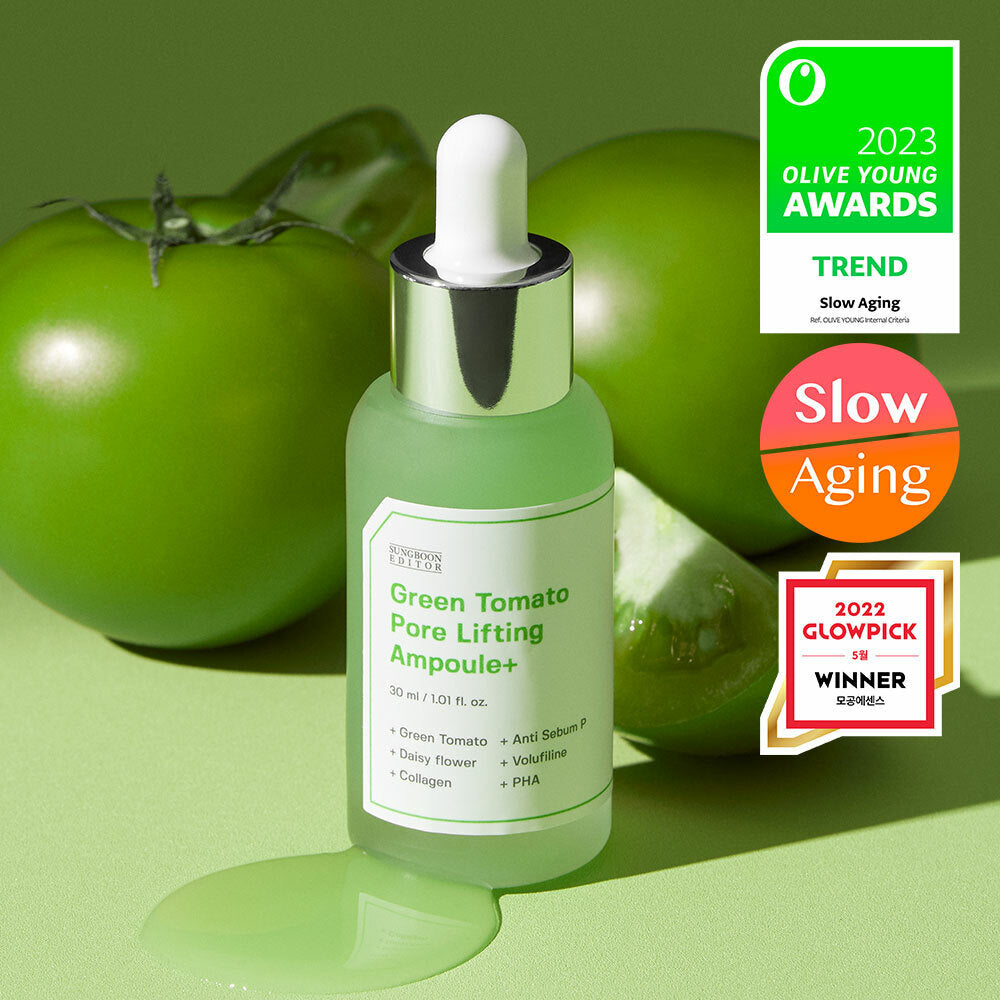 [K-Beauty] SUNGBOON EDITOR Green Tomato Pore Lifting Ampoule + 30mL