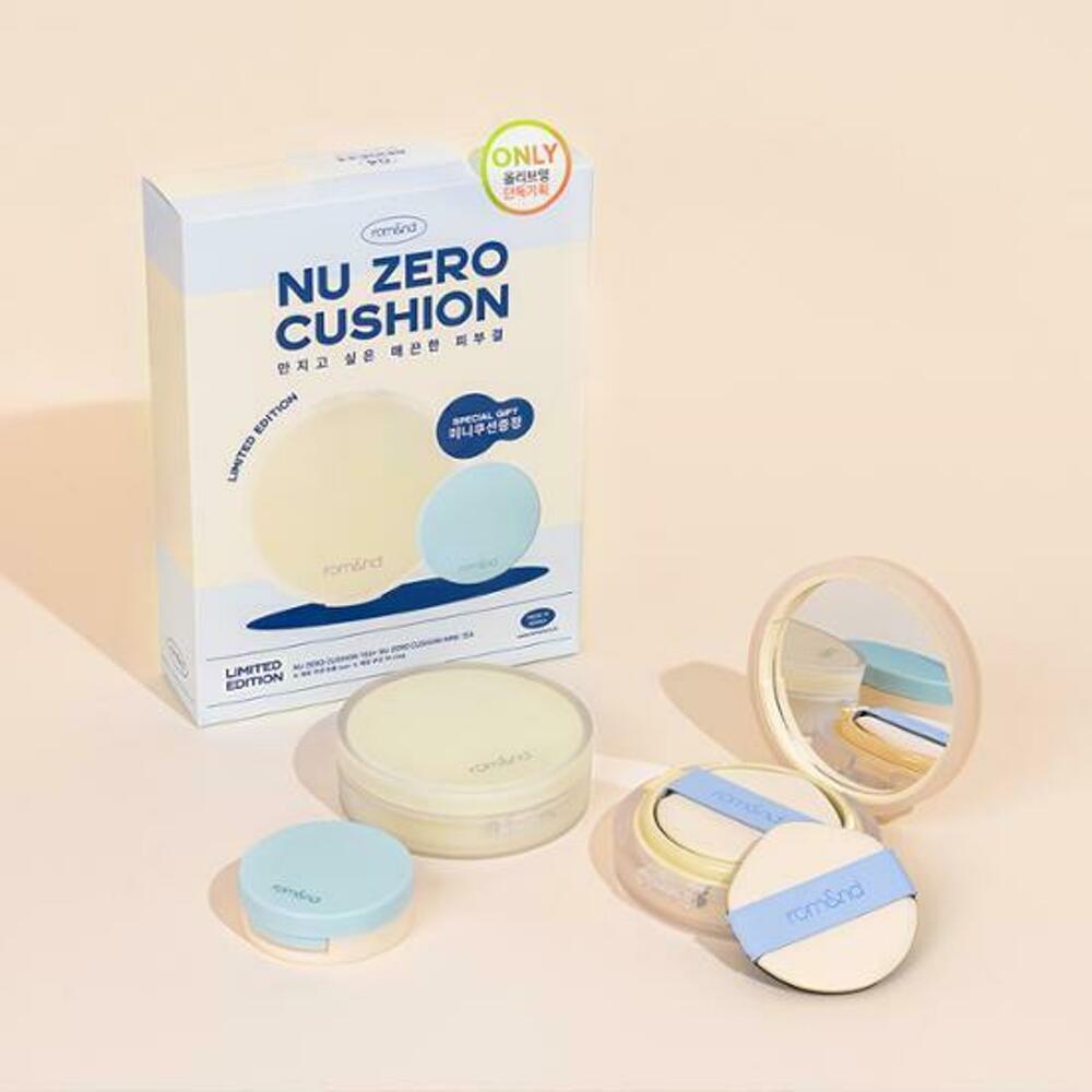 [K-Beauty] rom&nd Nu Zero Cushion 14g (+mini cushion special set)