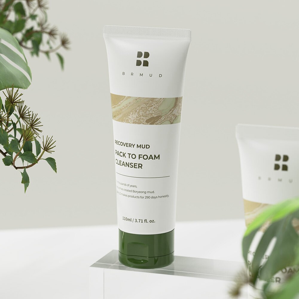 [K-Beauty] BRMUD Recovery Mud Pack To Foam Cleanser