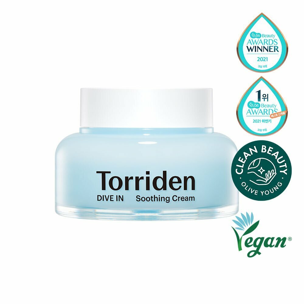 [K-Beauty] Torriden Dive-In Hyaluronic Acid Soothing Cream 100mL