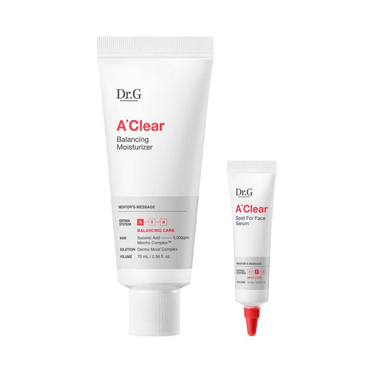 [K-Beauty] Dr.G A'Clear Balancing Moisturizer 70mL Special Set (+Spot for Face Serum 10mL)