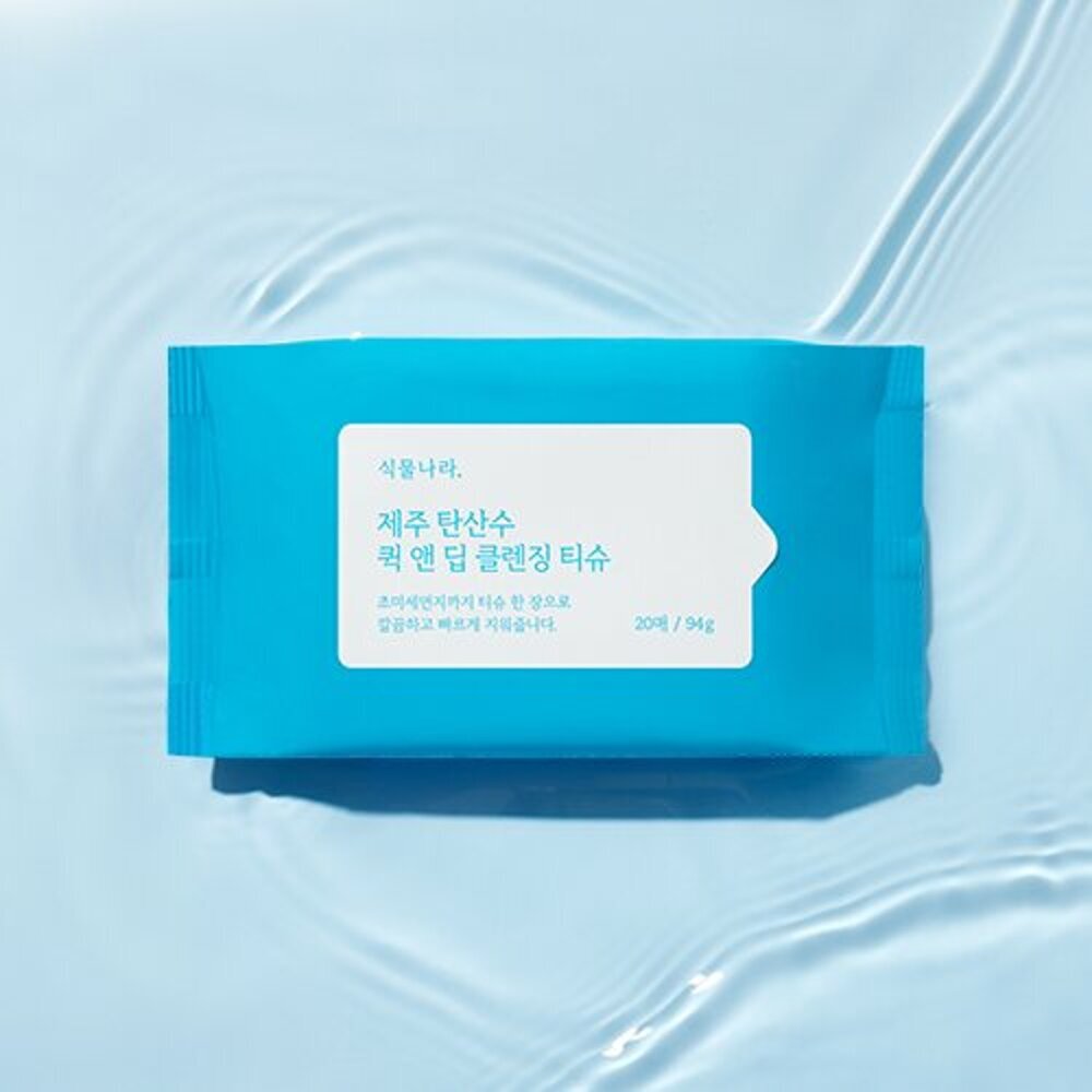 [K-Beauty] Shingmulnara Jeju Sparkling Water Quick & Deep Cleansing Tissue 20 Sheets