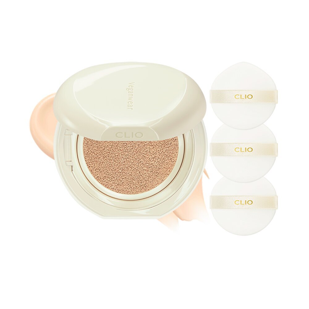 [K-Beauty] CLIO Veganwear Healthy Glow Cushion (Main+Refill+Puff 3ea)