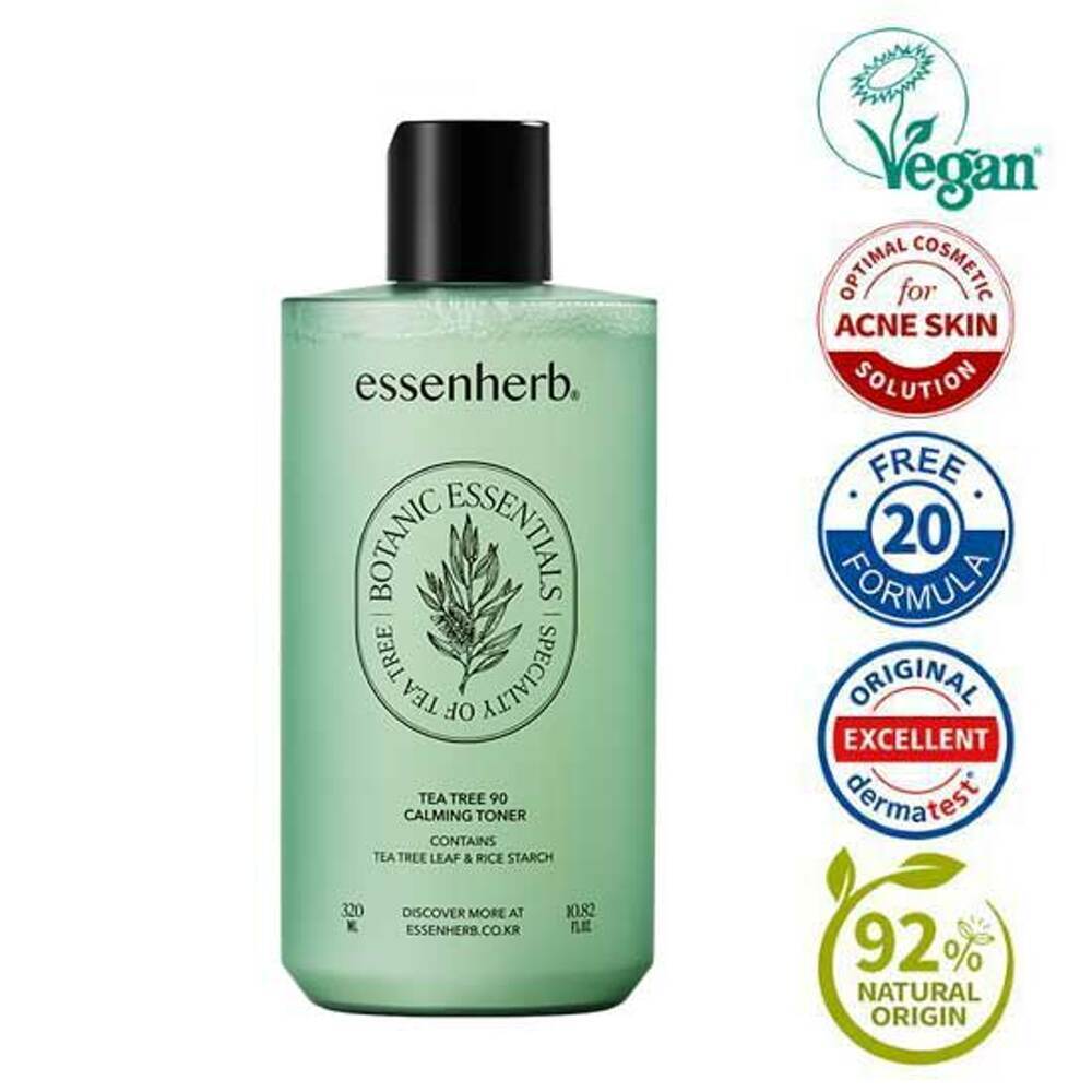 [K-Beauty] essenHERB Tea Tree 90 Calming Toner 320mL