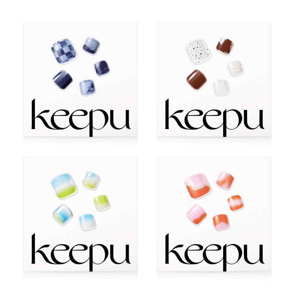 [K-Beauty] keepu Gel Pedi Strip Choose 1 out of 15 options