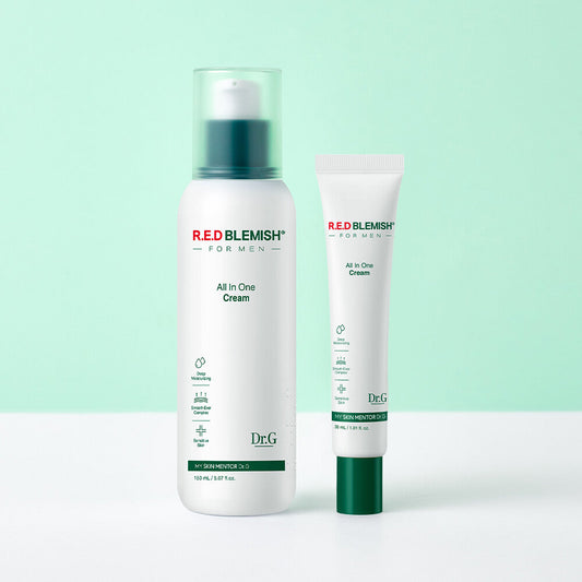 [K-Beauty] Dr.G Red Blemish For Men All In One Cream 150mL Special Set (Special Gift: 30mL)