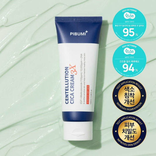 [K-Beauty] PIBUMI Centellution Cica Cream 3X 100mL [For dry skin]