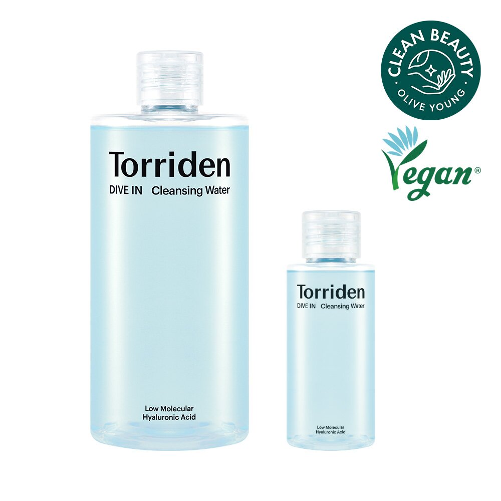 [K-Beauty] Torriden Dive-In Low Molecule Hyaluronic Acid Cleansing Water 400mL Special Set (+100mL)