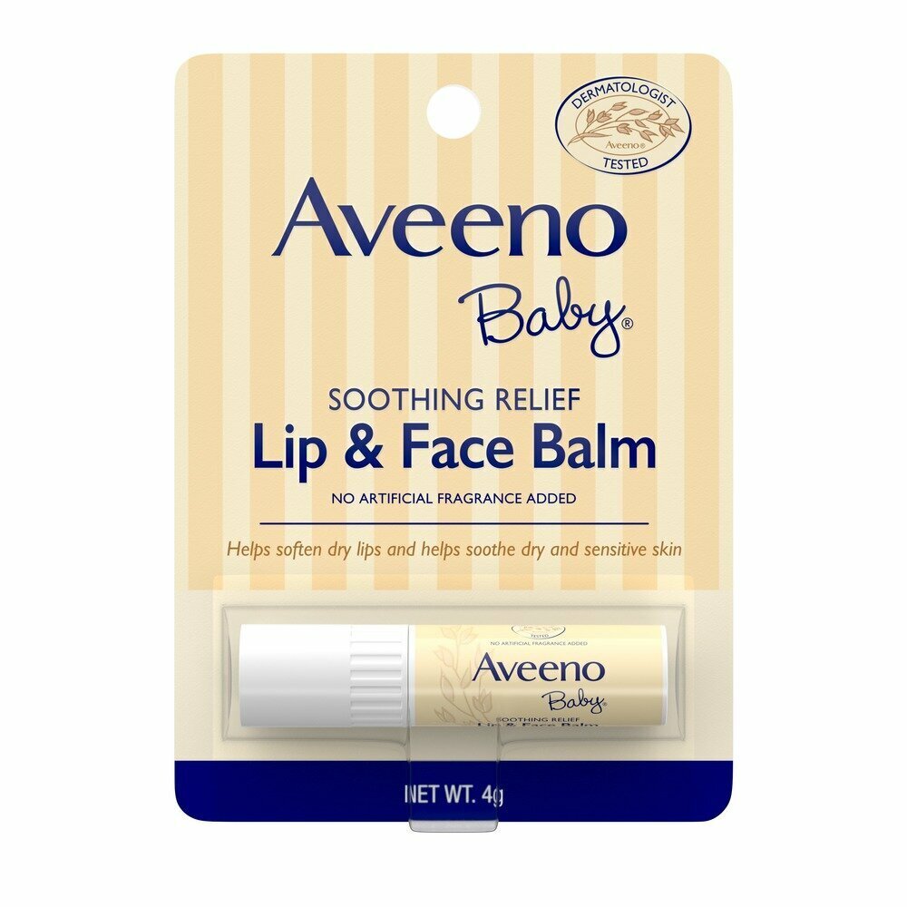 [K-Beauty] Aveeno Baby Soothing Relief Lip & Face Balm 4g